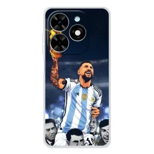 Чохли для Tecno Spark Go 2025 (Leo чемпіон) (AlphaPrint) (Мессі з кубком)