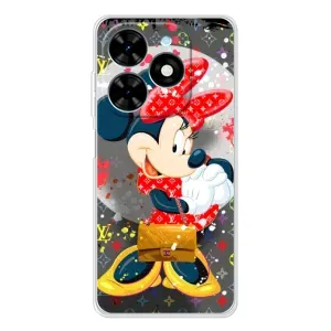 Чехол Disney Mouse Tecno Spark Go 2025 (PREMIUMPrint) (Minni с бантиком)