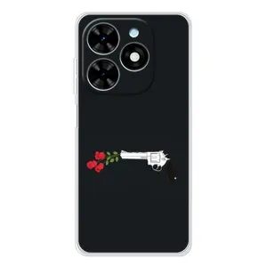 Чехлы (ART) Цветы на Tecno Spark Go 2025 (VPrint) (Неожиданные цветы)
