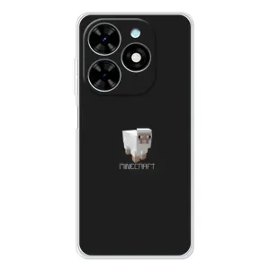 Чохол Майнкрафт на Tecno Spark Go 2025 (AlphaPrint) Minecraft (Овечка Майнкрафт)