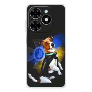 Чохли з картинкою собаки Патрон для Tecno Spark Go 2025 (AlphaPrint) (Патрон собачка)