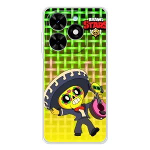 Чехлы Brawl Stars для Tecno Spark Go 2025 (AlphaPrint) (Поко в самбреро)
