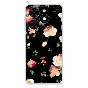 Чехлы с Цветами для Tecno Spark Go 2025 (VPrint) (Розочки)
