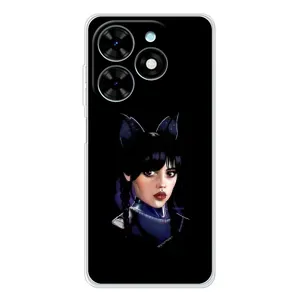 Чохли Венсдей на Tecno Spark Go 2025 Уенсдей (AlphaPrint)