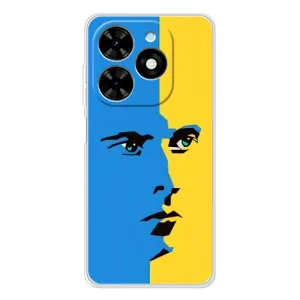 Украинские Чехлы для Tecno Spark Go 2025 с картинкой УПА (AlphaPrint) (Степан Бандера)
