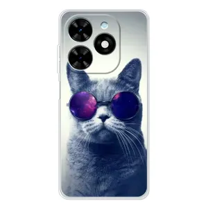 Чохол з принтом для Tecno Spark Go 2025 (AlphaPrint) Модні коти (Стильний кіт)