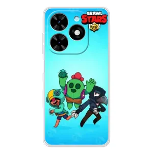 Чехлы Brawl Stars для Tecno Spark Go 2025 (AlphaPrint) (Тріо героїв)