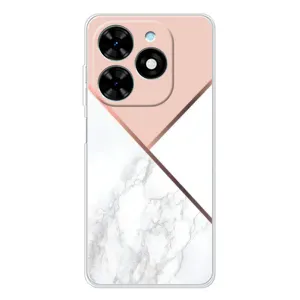 Мраморний чехол на Tecno Spark Go 2025 (VPrint) (Тройний мрамор)