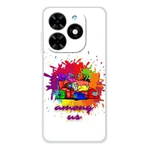 Чехол Амонг Ас для Tecno Spark Go 2025 (AlphaPrint) (Яркий АмонгАс)