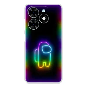 Чехол Амонг Ас для Tecno Spark Go 2025 (AlphaPrint) (Яркий скин)