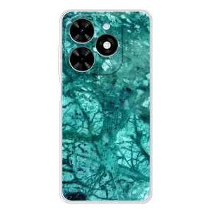 Мраморний чехол на Tecno Spark Go 2025 (VPrint) (Зелений мрамор)