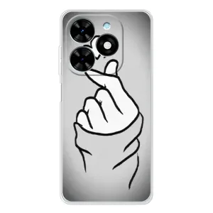 Чохол з принтом для Tecno Spark Go 2025 (AlphaPrint - Знак сердечка) (Значок Love)
