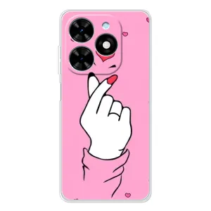 Чохол з принтом для Tecno Spark Go 2025 (AlphaPrint - Знак сердечка)