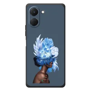 Чехлы (ART) Цветы на TECNO Spark Go 3 (VPrint) (Цветы на голове)