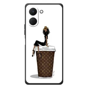 Чехлы Луи Витон для TECNO Spark Go 3 (AlphaPrint - LOUIS VUITTON) (кофе LOUIS VUITTON)