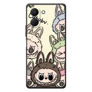 Чохол з Лабубу на TECNO Spark Go 3 (Золота мавпа Bored Ape)