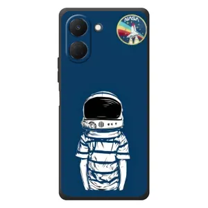 Чехол NASA для TECNO Spark Go 3 (AlphaPrint) (Мальчик в шлеме)