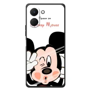 Эксклюзивный чехол для TECNO Spark Go 3 (AlphaPrint - Мультяшные) (Маус Микки)