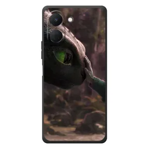 Чехол как приручить дракона на TECNO Spark Go 3 (Сцена с драконом)