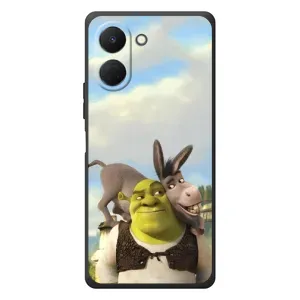 Чехол с мультфильмом Шрек на TECNO Spark Go 3 (Шрек и Осел)