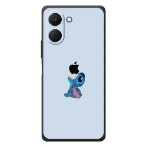 Чохол з принтом Стіч на TECNO Spark Go 3 (Stitch apple)