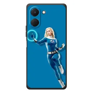 Чехол с принтом Фантастическая четверка для TECNO Spark Go 3 (Сью Сторм полет)