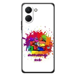 Чехол Амонг Ас для TECNO Spark Go 3 (AlphaPrint) (Яркий АмонгАс)