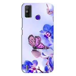 Чехлы с Цветами для TECNO Spark Power 2 (LC8) (VPrint) (Бабочка на цветочке)