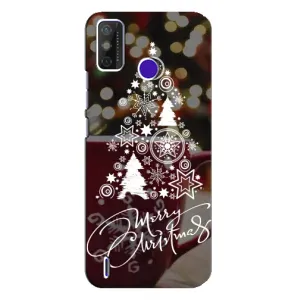 Різдвяні Чохли для TECNO Spark Power 2 (LC8) (VPrint) (Ялинка яскрава)