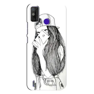 Чохол з друком для TECNO Spark Power 2 (LC8) - (Мода) (AlphaPrint) (Фото дівчини)