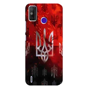 Украинские Чехлы для TECNO Spark Power 2 (LC8) с картинкой УПА (AlphaPrint) (ГЕРБ УПА)