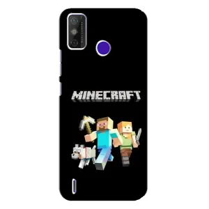 Чохол Майнкрафт на TECNO Spark Power 2 (LC8) (AlphaPrint) Minecraft (герої Minecraft)