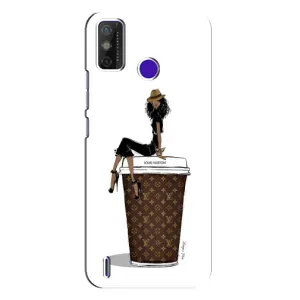 Чехлы Луи Витон для TECNO Spark Power 2 (LC8) (AlphaPrint - LOUIS VUITTON) (кофе LOUIS VUITTON)