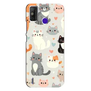 Чохол з малюнком кіт на TECNO Spark Power 2 (LC8) (Колаж котів)