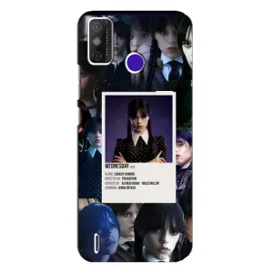 Чехлы Венсдей на TECNO Spark Power 2 (LC8) Уэнсдей (AlphaPrint) (коллаж Уэнздей)
