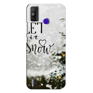 Новорічні, Святкові Чохли для TECNO Spark Power 2 (LC8) - 2024 год (Let it snow)