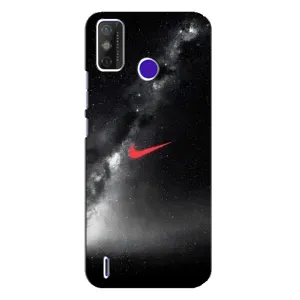 Чехол для TECNO Spark Power 2 (LC8) - с принтом Найк (AlphaPrint) (Найк красный)