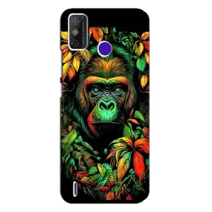 Чохол з Мавпами TECNO Spark Power 2 (LC8) - (AlphaPrint) (Мавпа в квітах)