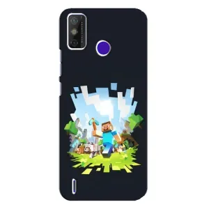 Чохол Майнкрафт на TECNO Spark Power 2 (LC8) (AlphaPrint) Minecraft (персонажі Minecraft)