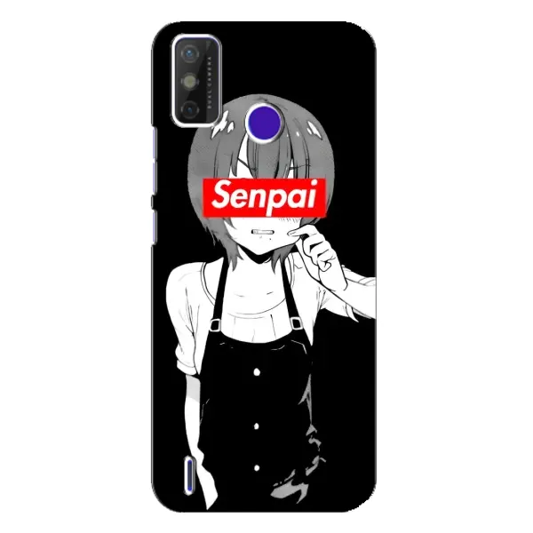Чехол с принтом «Senpai» для TECNO Spark Power 2 (LC8)