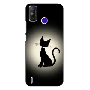 Чохол з принтом для TECNO Spark Power 2 (LC8) (AlphaPrint) Модні коти (Силует котика)