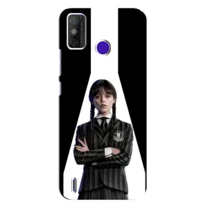 Чехлы Венсдей на TECNO Spark Power 2 (LC8) Уэнсдей (AlphaPrint) (W-Wednesday)