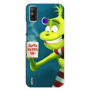 Різдвяні Чохли для TECNO Spark Power 2 (LC8) (VPrint) (Зелений Грінч)