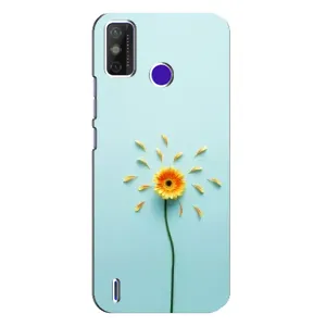 Чехлы с Цветами для TECNO Spark Power 2 (LC8) (VPrint) (Желтый цветок)