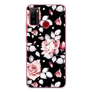Чехлы с Цветами для Ulefone Note 10 (VPrint) (Цветочки на черном)