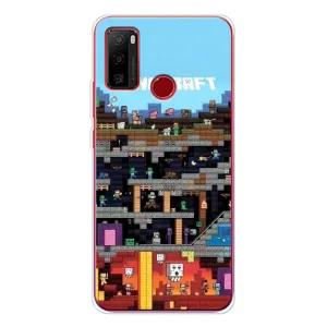 Чохол Майнкрафт на Ulefone Note 10 (AlphaPrint) Minecraft (фон Minecraft)