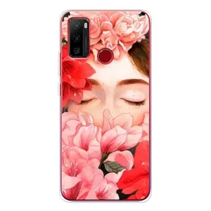 Чехлы (ART) Цветы на Ulefone Note 10 (VPrint) (Глаза в цветах)