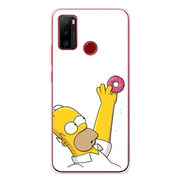 Чехол с принтом «Гомер с пончиком» для Ulefone Note 10