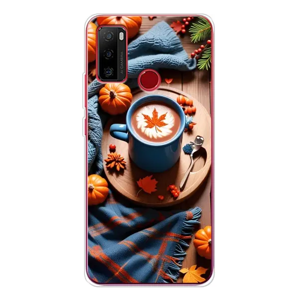 Чехол с принтом «Кофе и тыковки» для Ulefone Note 10