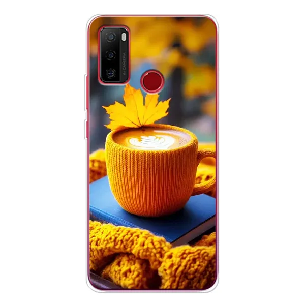 Чехол с принтом «Кофе на желтом пледе» для Ulefone Note 10